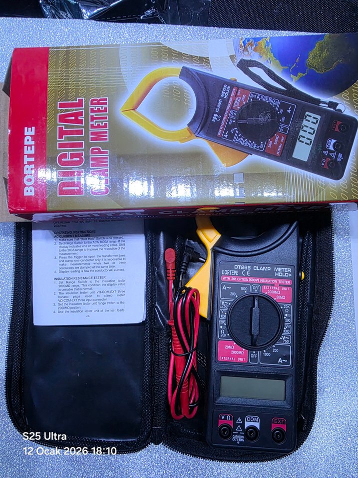 Bortep Dijital Pense Ampermetre Renkli - Görsel 2