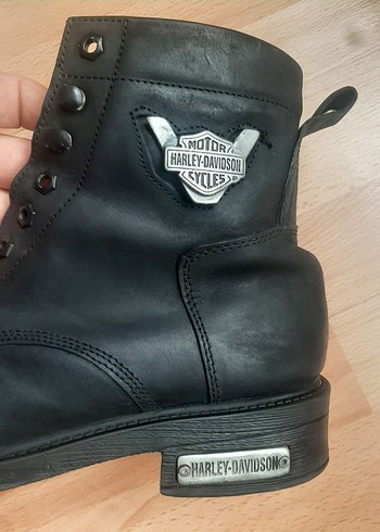 Harley Davidson Siyah Parlak Biker Bot - Görsel 19