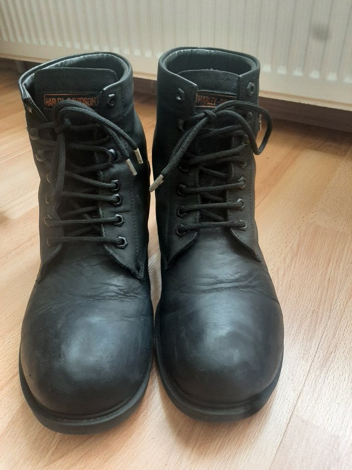 Harley Davidson Siyah Parlak Biker Bot - Görsel 4