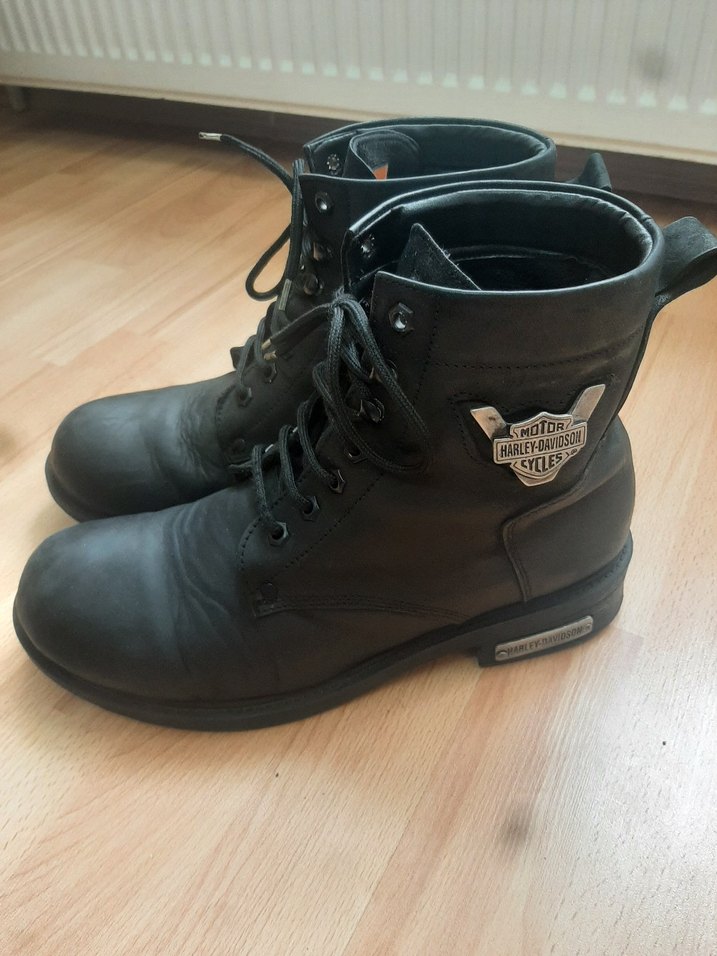 Harley Davidson Siyah Parlak Biker Bot - Görsel 2