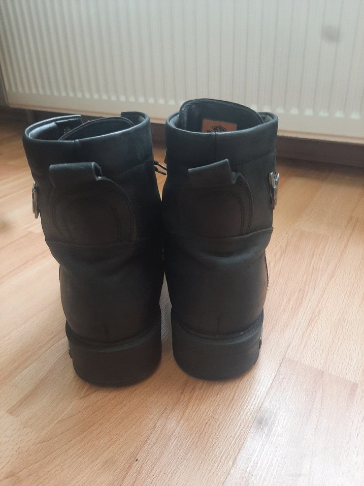 Harley Davidson Siyah Parlak Biker Bot - Görsel 3