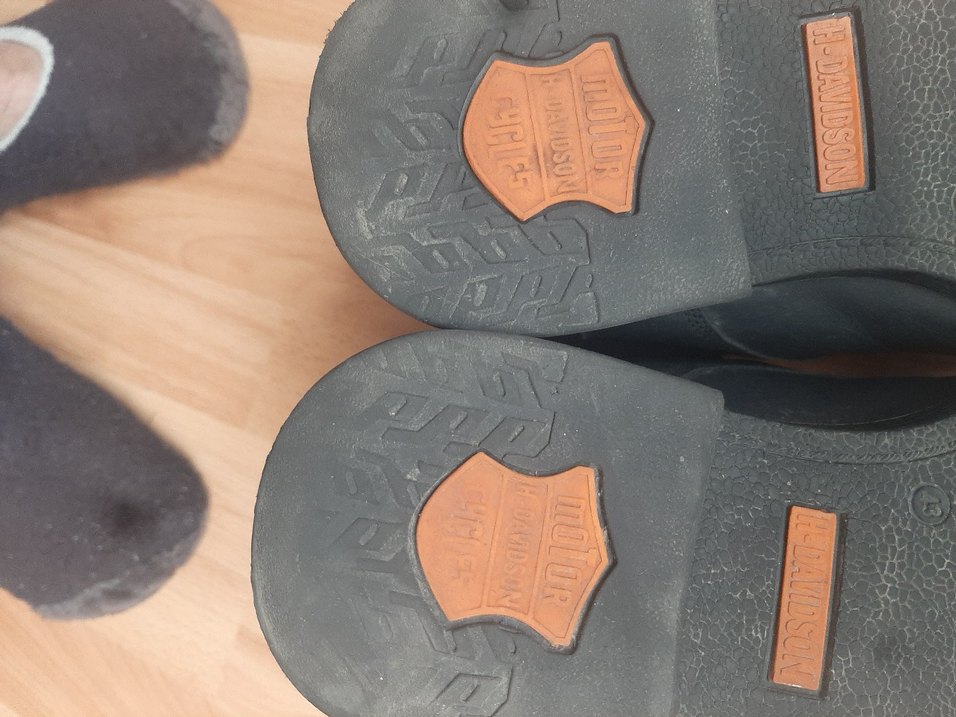 Harley Davidson Siyah Parlak Biker Bot - Görsel 5