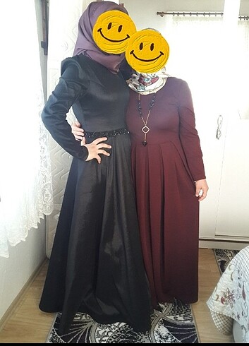 Siyah tesettür abiye