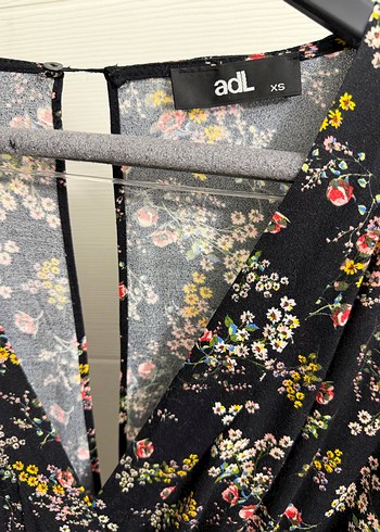 Çiçek Desenli V Yaka Bohem Tulum - Görsel 3