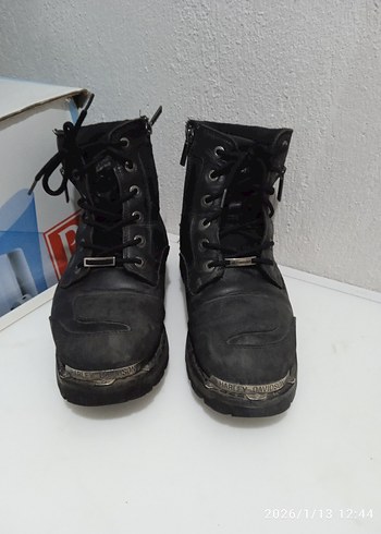 Kahverengi Deri Biker Botlar - Görsel 8