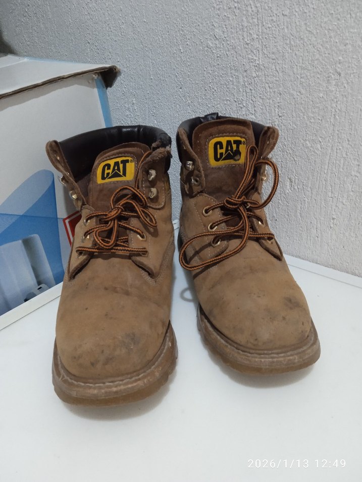 Kahverengi Deri Biker Botlar - Görsel 3