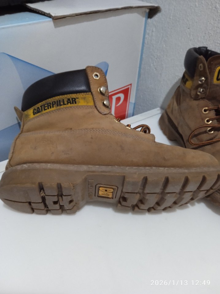 Kahverengi Deri Biker Botlar - Görsel 4