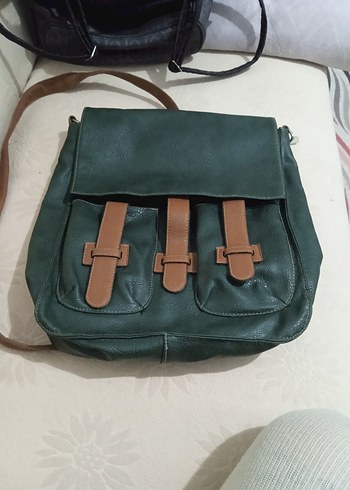 Bej Kadın Sırt Çantası Fermuarlı - Görsel 9