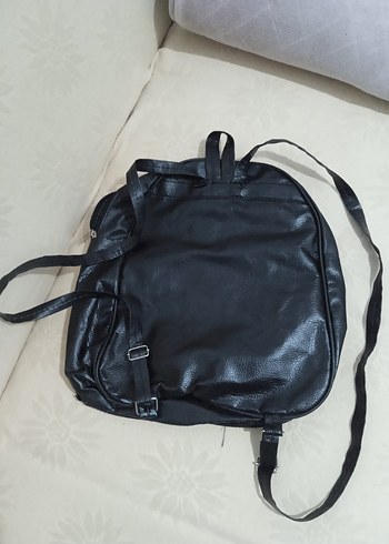 Bej Kadın Sırt Çantası Fermuarlı - Görsel 4