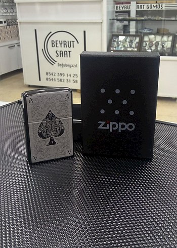Zippy Zippo Siyah Kartli Metal Cakmak Toptan