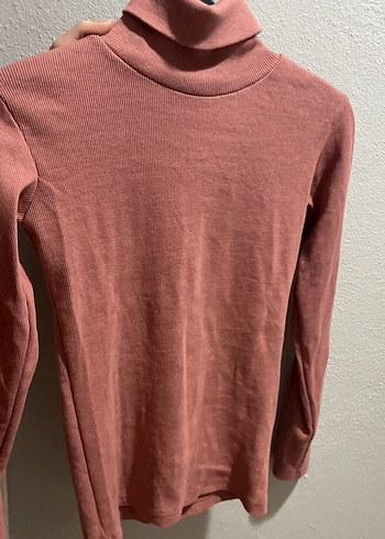 Kadın Koyu Bej Boğazlı İnce Triko - Görsel 3