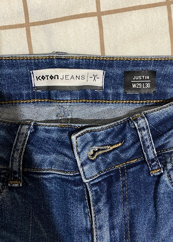 Koton Koyu Mavi Erkek Jeans - Görsel 2