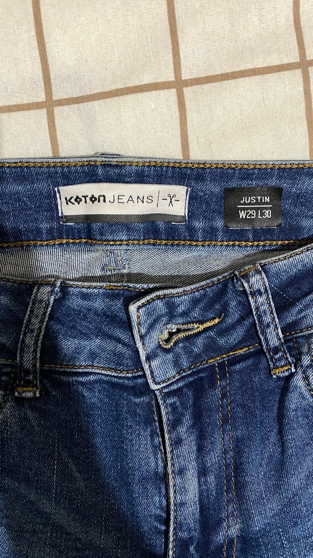 Koton Koyu Mavi Erkek Jeans - Görsel 2