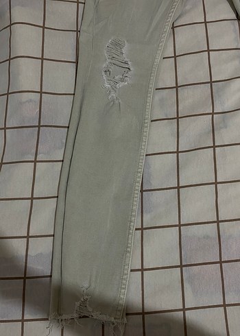 Bershka Erkek Bej Dar Pantalon - Görsel 6
