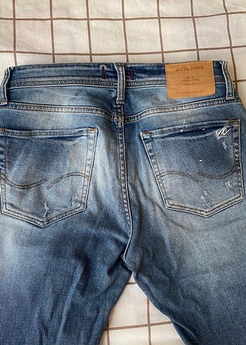 Erkek Mavi Denim Bol Kesim Kot Pantolon - Görsel 4