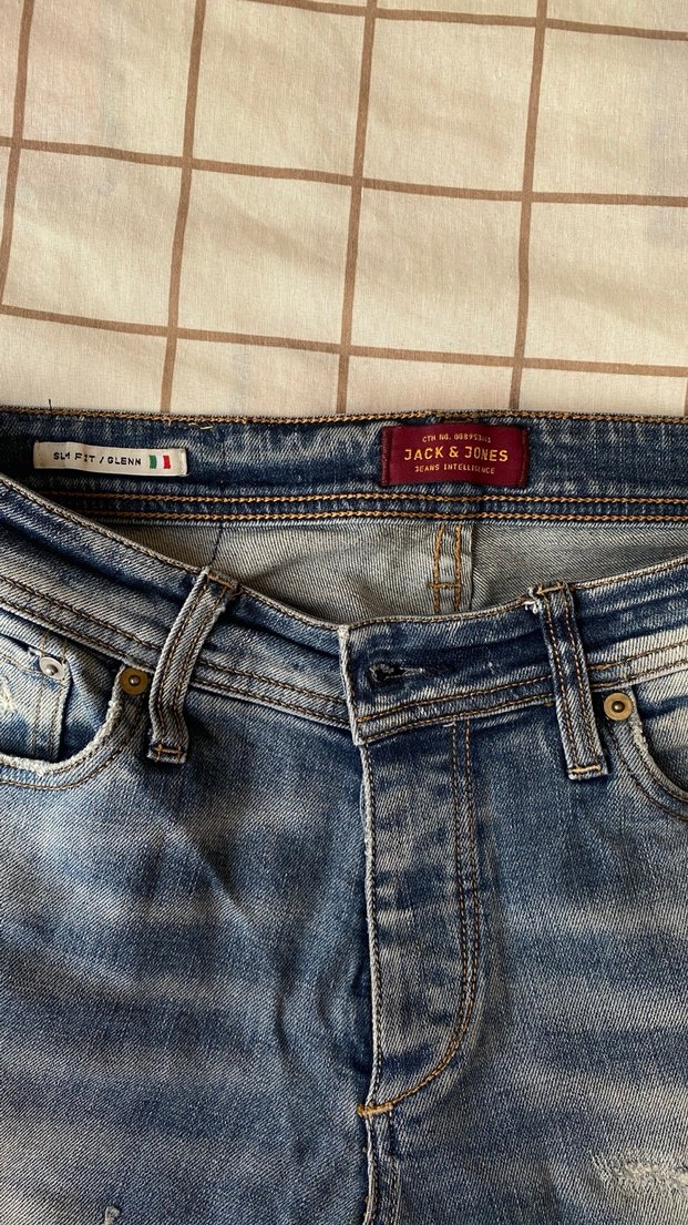 Erkek Mavi Denim Bol Kesim Kot Pantolon - Görsel 2