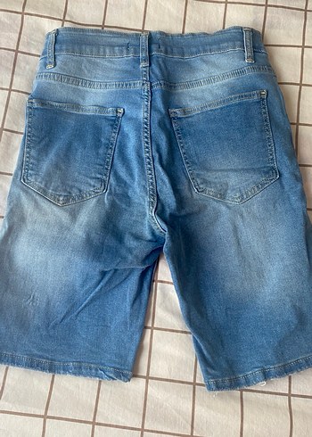 Erkek Denim Yırtık Şort - Görsel 4