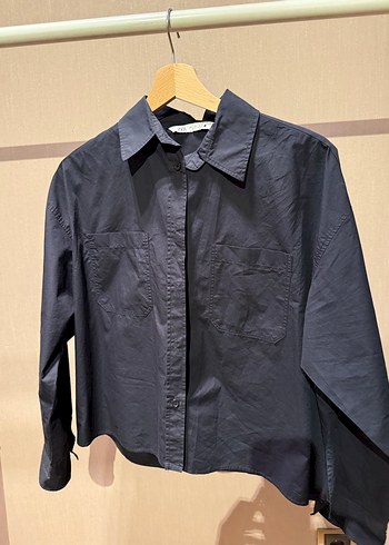 Siyah Kadın Gömlek Uzun Kollu - Görsel 2