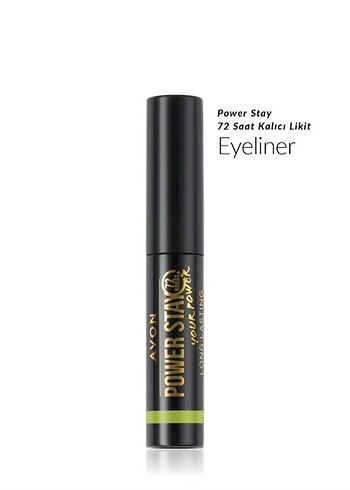 Avon Power Stay 72 Saat Kalıcı Likit Eyeliner  Yoğun Siyah  - Görsel 2