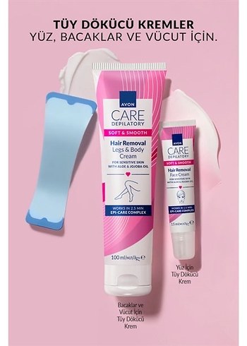 Avon Care Hassas Ciltler İçin Tüy Dökücü Krem  100 ml - Görsel 3