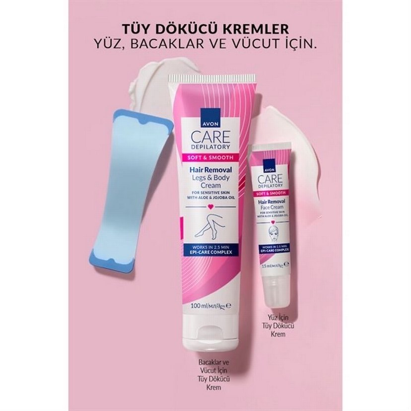 Avon Care Hassas Ciltler İçin Tüy Dökücü Krem  100 ml - Görsel 3