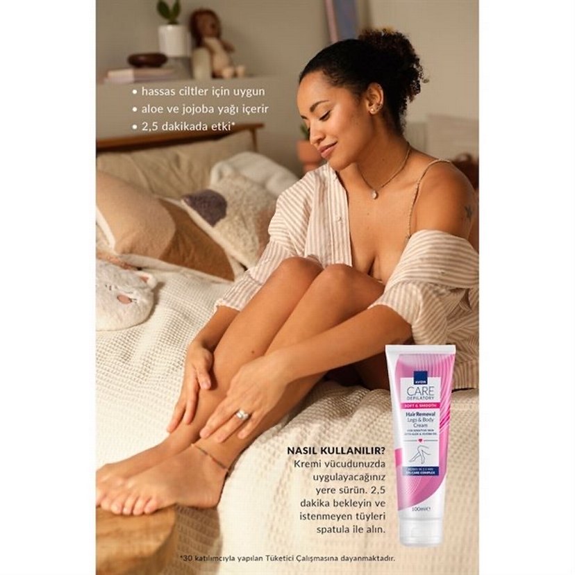 Avon Care Hassas Ciltler İçin Tüy Dökücü Krem  100 ml - Görsel 2
