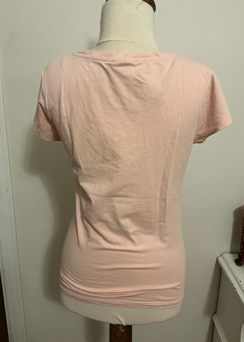 V yaka polo kadın tshirt - Görsel 2