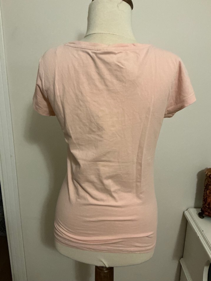 V yaka polo kadın tshirt - Görsel 2