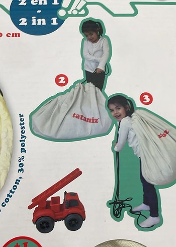 2'si 1 arada Oyun Matı ve Çanta + 1 Araç - Görsel 4