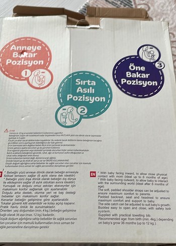 Bordo Kanguru Venice 0-36 Ay 12kg - Görsel 4