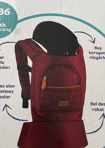 Bordo Kanguru Venice 0-36 Ay 12kg - Görsel 2