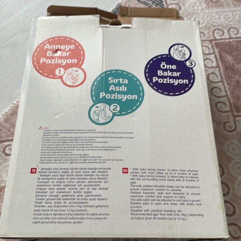 Bordo Kanguru Venice 0-36 Ay 12kg - Görsel 4