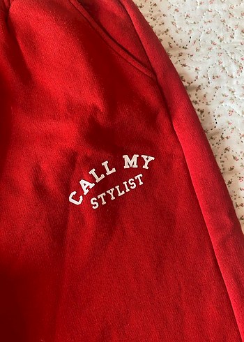 Kırmızı Kadın Eşofman Altı - Görsel 2