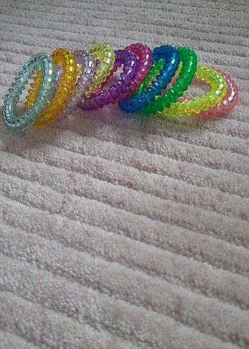 Renkli Elastik Çocuk Saç Tokaları - Görsel 2