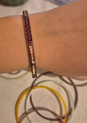 Renkli Elastik Bohem Kadın Bileklik seti - Görsel 3