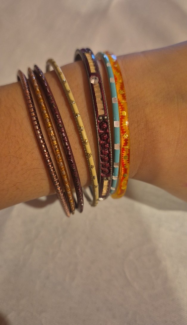 Renkli Elastik Bohem Kadın Bileklik seti - Görsel 5