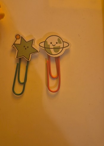 Renkli Kurşun Kalem ve Sevimli Ataç Seti - Görsel 3