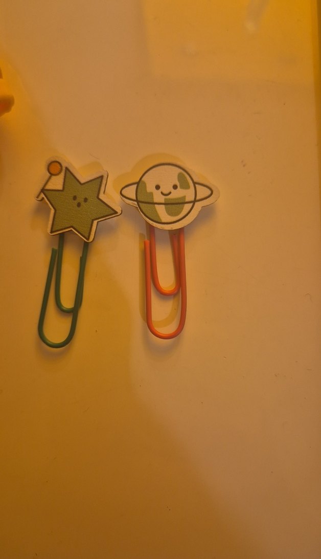 Renkli Kurşun Kalem ve Sevimli Ataç Seti - Görsel 3