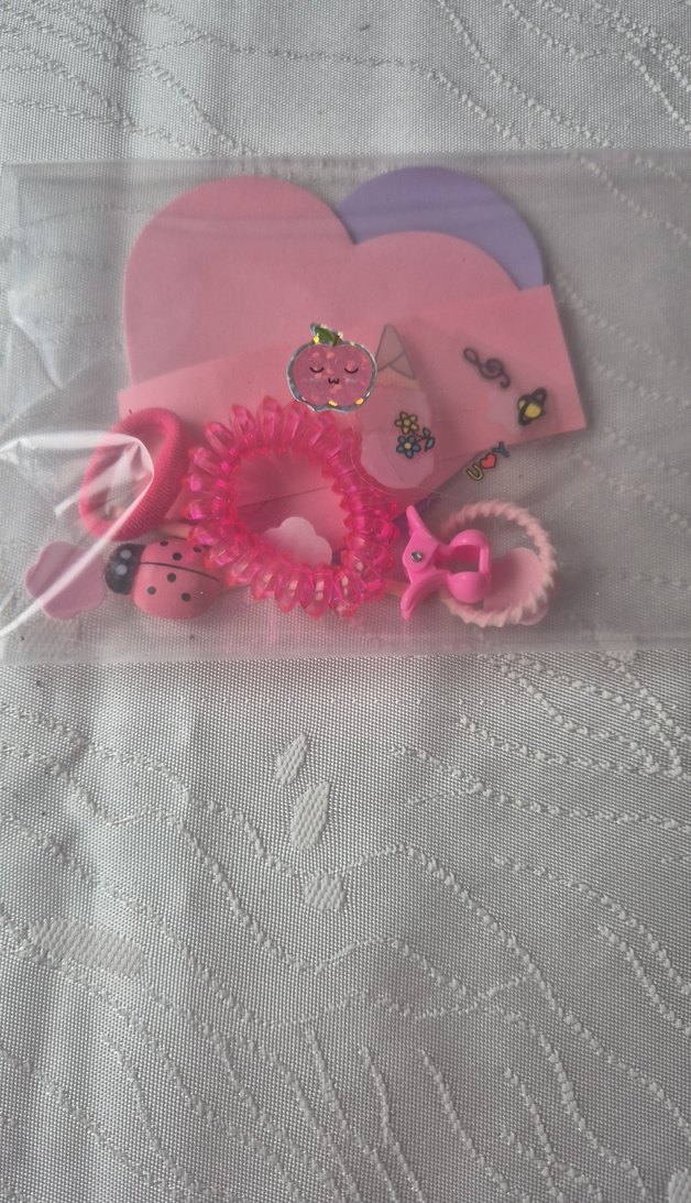 Süpriz takı paketi sarı ve pembe renk - Görsel 3