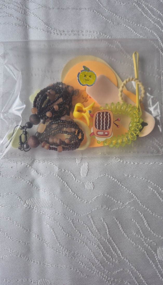 Süpriz takı paketi sarı ve pembe renk - Görsel 2