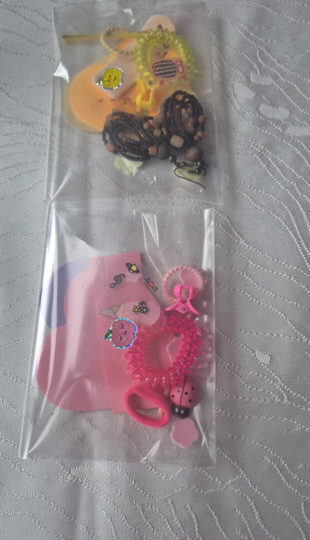 Süpriz takı paketi sarı ve pembe renk - Görsel 4