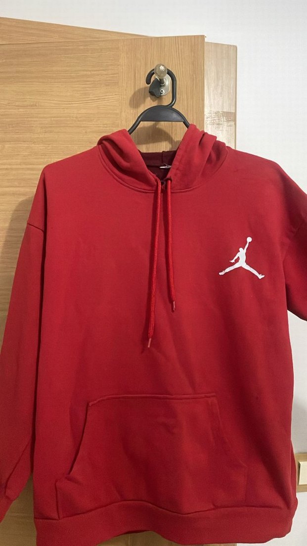 Kırmızı Kapüşonlu Sweatshirt - Görsel 2