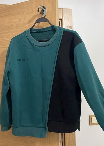 Yeşil Oversize Sweatshirt - Görsel 2