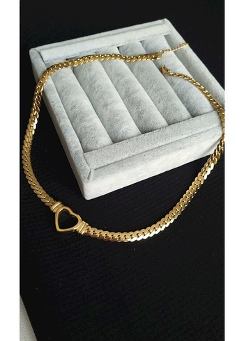 Modern Klasik Altın Zincir Detaylı Uzun Kolye - Görsel 3