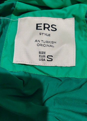 Yeşil Kapüşonlu Şişme Erkek Mont - Görsel 2