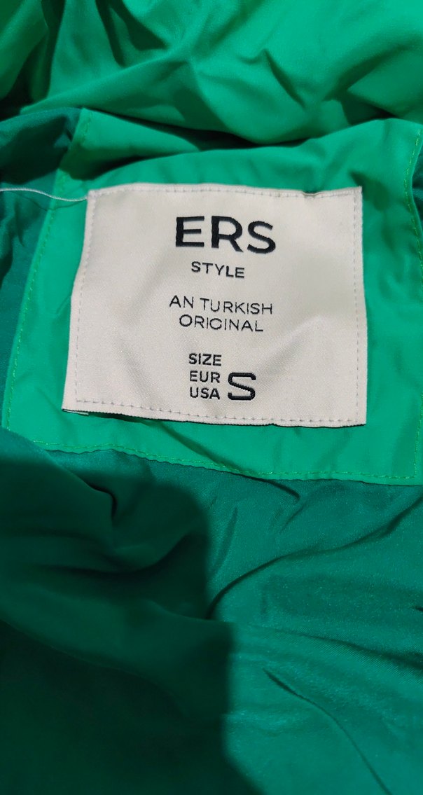 Yeşil Kapüşonlu Şişme Erkek Mont - Görsel 2