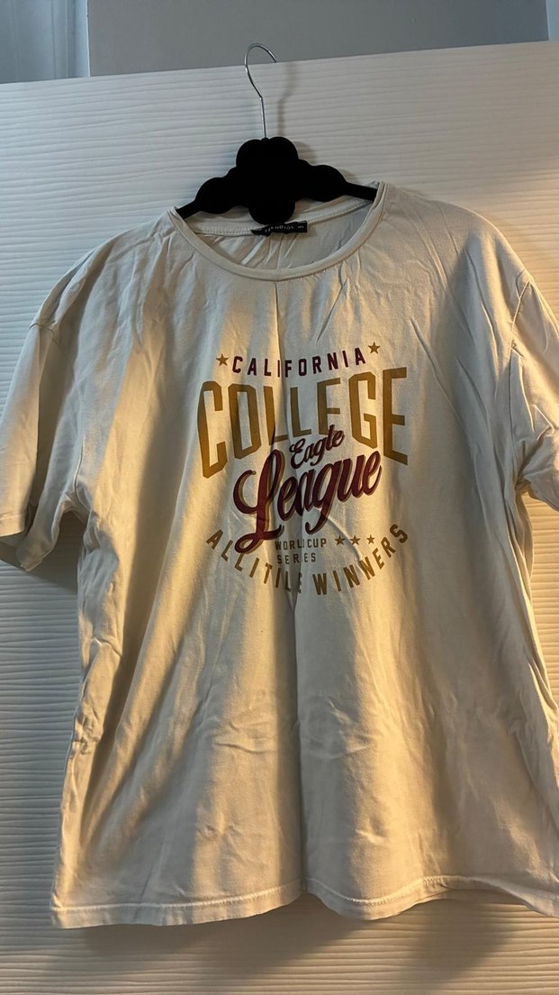 Beyaz Pamuklu tşört - Görsel 2