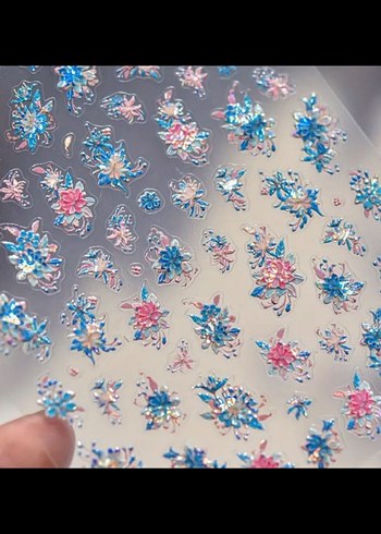 Pastel Renkli 3D Tırnak Süsü Seti - Görsel 2