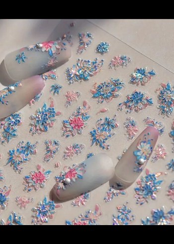 Pastel Renkli 3D Tırnak Süsü Seti - Görsel 3