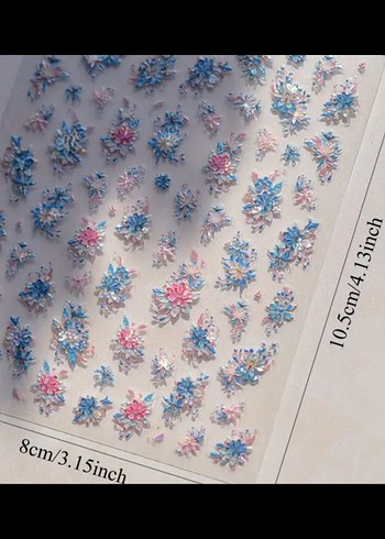 Pastel Renkli 3D Tırnak Süsü Seti - Görsel 4